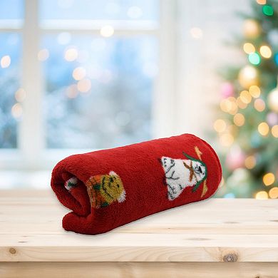 New View Gifts & Accessories Christmas Dogs Throw Blanket