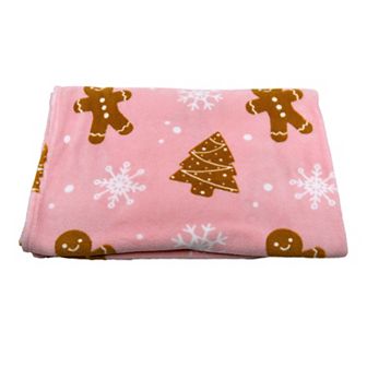 New View Gifts & Accessories Gingerbread Print Throw Blanket