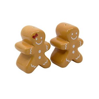 New View Gifts & Accessories Gingerbread Man Salt and Pepper Shakers Set of 2