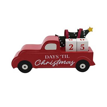 New View Gifts & Accessories Christmas Countdown Truck Table Decor