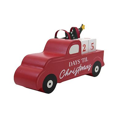 New View Gifts & Accessories Christmas Countdown Truck Table Decor