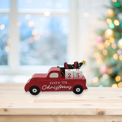 New View Gifts & Accessories Christmas Countdown Truck Table Decor