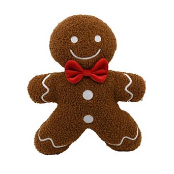 New View Gifts & Accessories Gingerbread Man Decorative Pillow