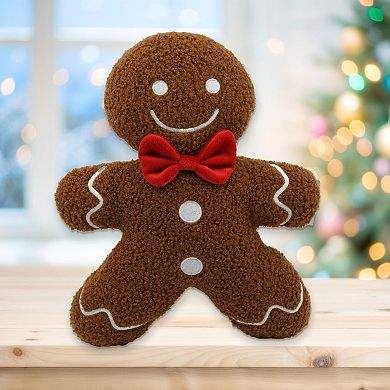 New View Gifts & Accessories Gingerbread Man Decorative Pillow