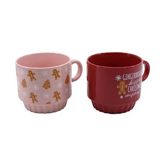 New View Gifts & Accessories Gingerbread Mug Set of 2