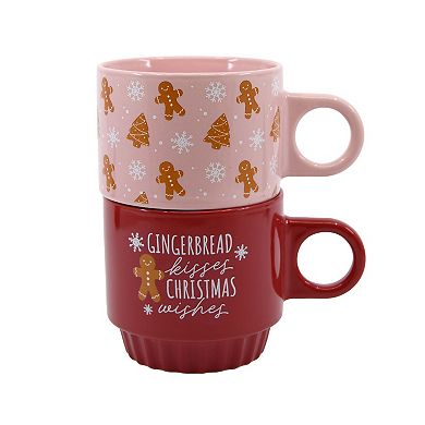 New View Gifts & Accessories Gingerbread Mug Set of 2