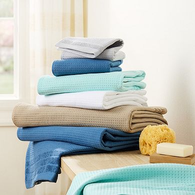 Town & Country Basics 4-pc. Waffle Woven Terry Stripe Towel Set