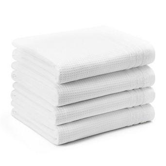 Town & Country Basics 4 pc Waffle Woven Terry Stripe Towel Set