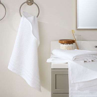 Town & Country Basics 4-pc. Waffle Woven Terry Stripe Towel Set