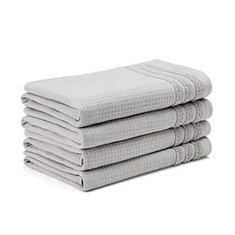 Town & Country Basics 4 pc Waffle Woven Terry Stripe Towel Set