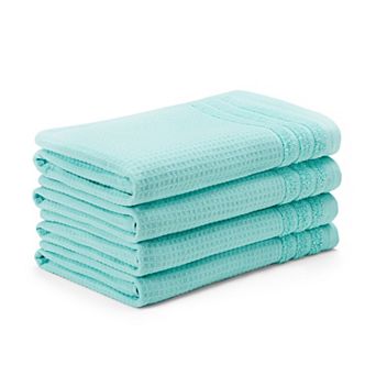 Town & Country Basics 4 pc Waffle Woven Terry Stripe Towel Set