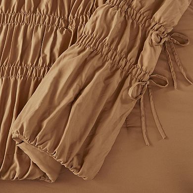 510 Design Evelina Soft Washed Ruched Comforter Set