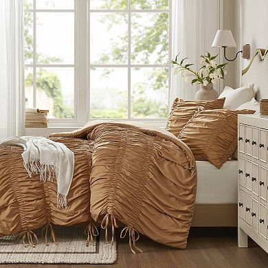 510 Design Evelina Soft Washed Ruched Comforter Set