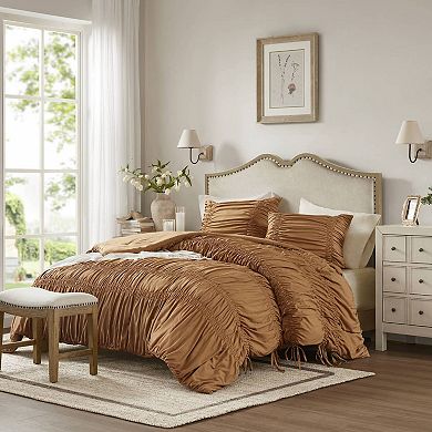 510 Design Evelina Soft Washed Ruched Comforter Set