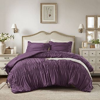 510 Design Evelina Soft Washed Ruched Comforter Set