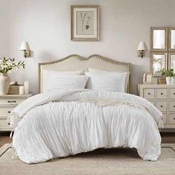 510 Design Evelina Soft Washed Ruched Comforter Set