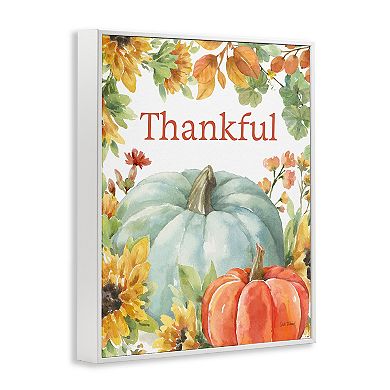 Stupell Home Decor Thankful Fall Harvest Framed Giclee Wall Art