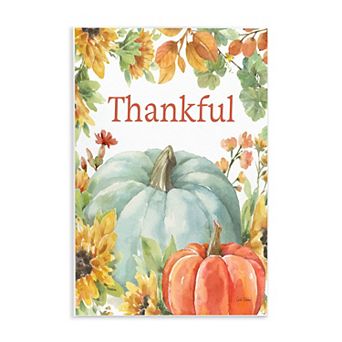 Stupell Home Decor Thankful Fall Harvest Plaque Wall Art