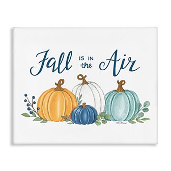 Stupell Home Decor Fall In The Air Pumpkin Canvas Wall Art