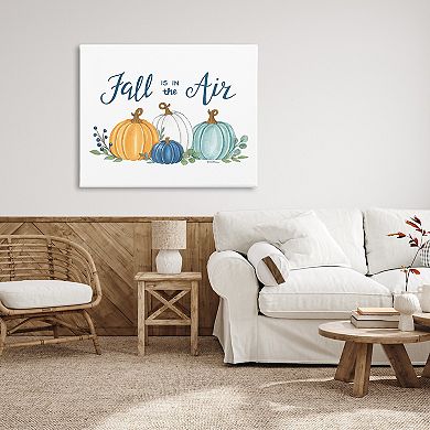 Stupell Home Decor Fall In The Air Pumpkin Canvas Wall Art