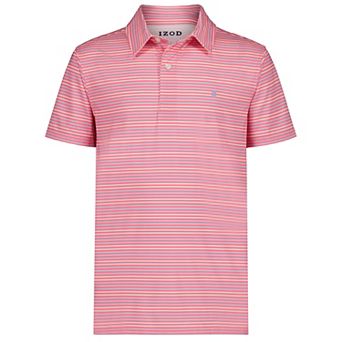 Boys 8-20 IZOD Feeder Stripe Short Sleeve Printed Polo