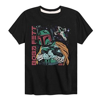Boys 8-20 Star Wars Boba Fett Space Graphic Tee
