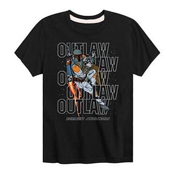 Boys 8-20 Star Wars Boba Fett Outlaw Graphic Tee
