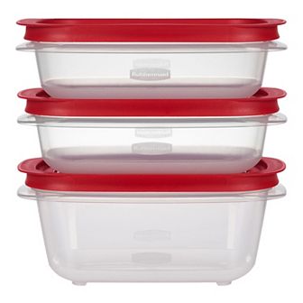 Rubbermaid EasyStore Rectangle 3 pk Food Storage Containers