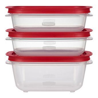 Rubbermaid EasyStore Rectangle 3 pk Food Storage Containers