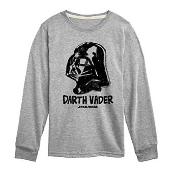 Boys 8-20 Star Wars Darth Vader Portrait Sketch Long Sleeve Graphic Tee