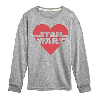 Boys 8-20 Star Wars Heart Logo Long Sleeve Graphic Tee
