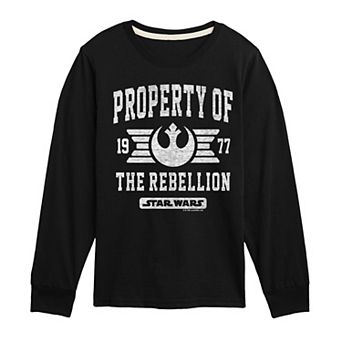 Boys 8-20 Star Wars Property Of The Rebellion Long Sleeve Graphic Tee
