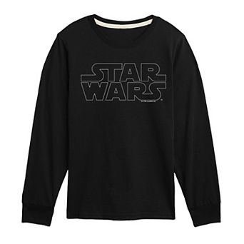 Boys 8-20 Star Wars Logo Outline Long Sleeve Graphic Tee