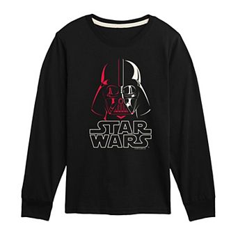 Boys 8-20 Star Wars Darth Vader Portrait Long Sleeve Graphic Tee