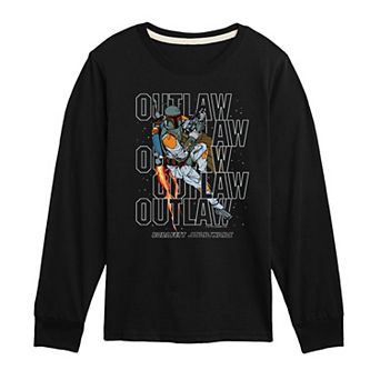 Boys 8-20 Star Wars Boba Fett Outlaw Long Sleeve Graphic Tee