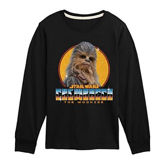 Boys 8-20 Star Wars Chewbacca The Wookiee Chrome Long Sleeve Graphic Tee