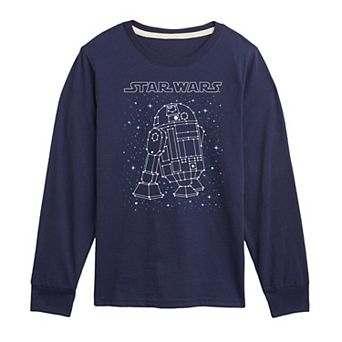 Boys 8-20 Star Wars R2-D2 Constellation Long Sleeve Graphic Tee