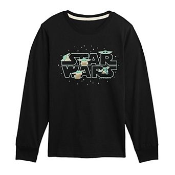 Boys 8-20 Star Wars The Mandalorian's Grogu Poses Long Sleeve Graphic Tee