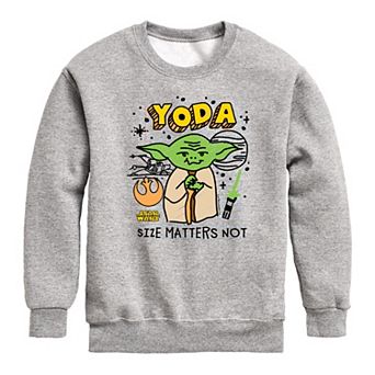 Boys 8-20 Star Wars Yoda Doodles Crew Fleece Sweatshirt
