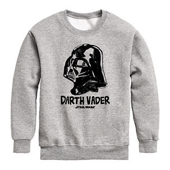 Boys 8-20 Star Wars Darth Vader Portrait Sketch Crew Fleece Sweatshirt