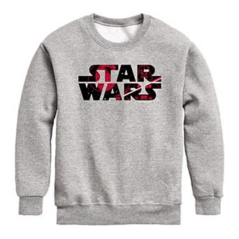 Boys 8-20 Star Wars Darth Vader Logo Crew Fleece Sweatshirt