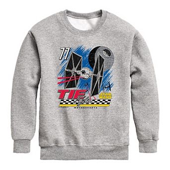Boys 8-20 Star Wars Tie Fighter Racing Crew Fleece Sweatshirt