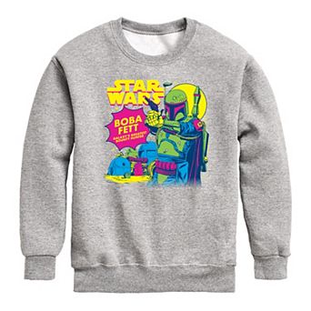 Boys 8-20 Star Wars Boba Fett Pop Art Crew Fleece Sweatshirt