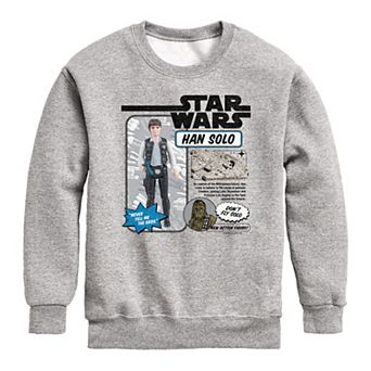 Boys 8-20 Star Wars Han Solo Action Figure Crew Fleece Sweatshirt