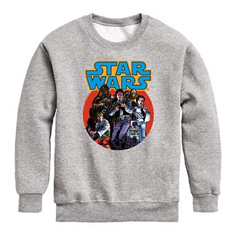 Boys 8-20 Star Wars Group Comic Crew Fleece Sweatshirt