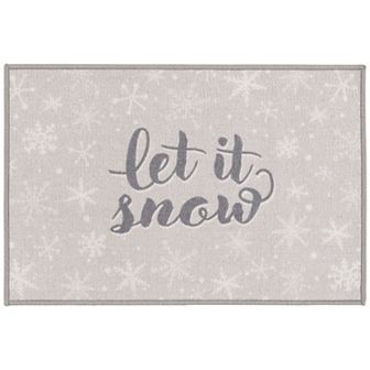 Loomaknoti Let It Snow Throw Rug