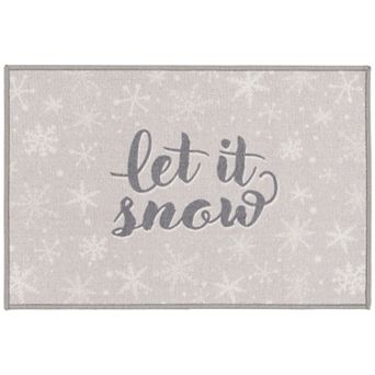 Loomaknoti Let It Snow Throw Rug