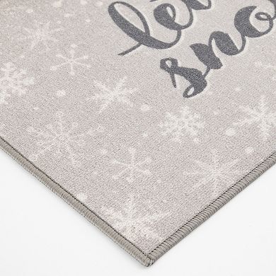 Loomaknoti Let It Snow Throw Rug