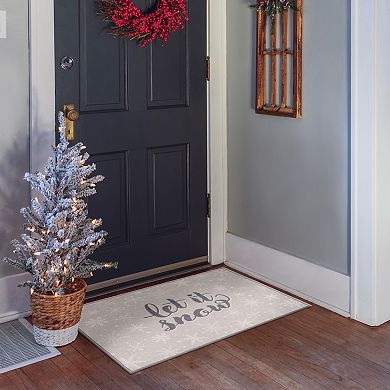 Loomaknoti Let It Snow Throw Rug