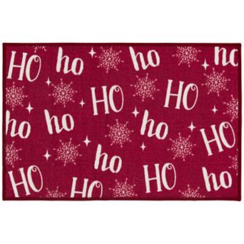 Loomaknoti Ho Ho Ho Throw Rug